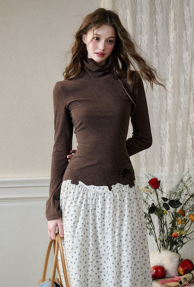 Butterfly Embroidered Ribbon Three-dimensional Skin-friendly Sweater GRO0090