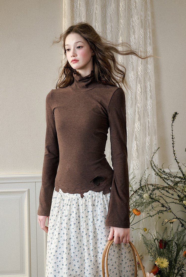 Butterfly Embroidered Ribbon Three-dimensional Skin-friendly Sweater GRO0090