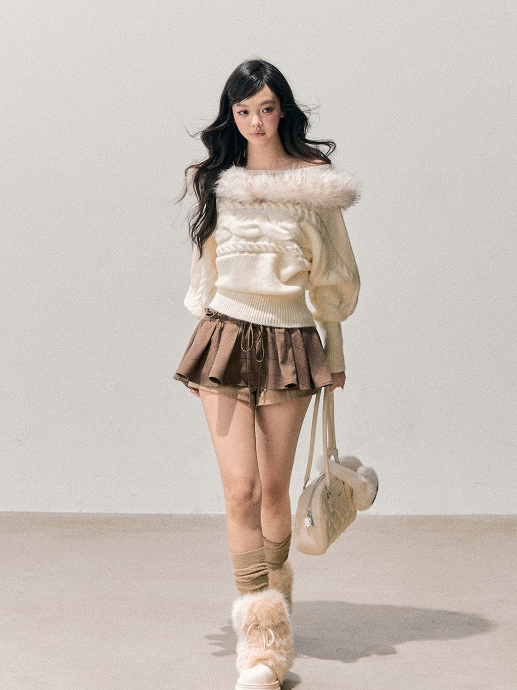 American Style Pleated Mini Skirt DIA0734