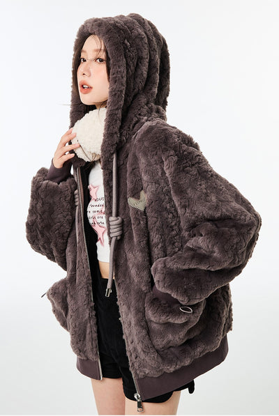 Fur High-grade Casual Cotton Jacket VIA0140