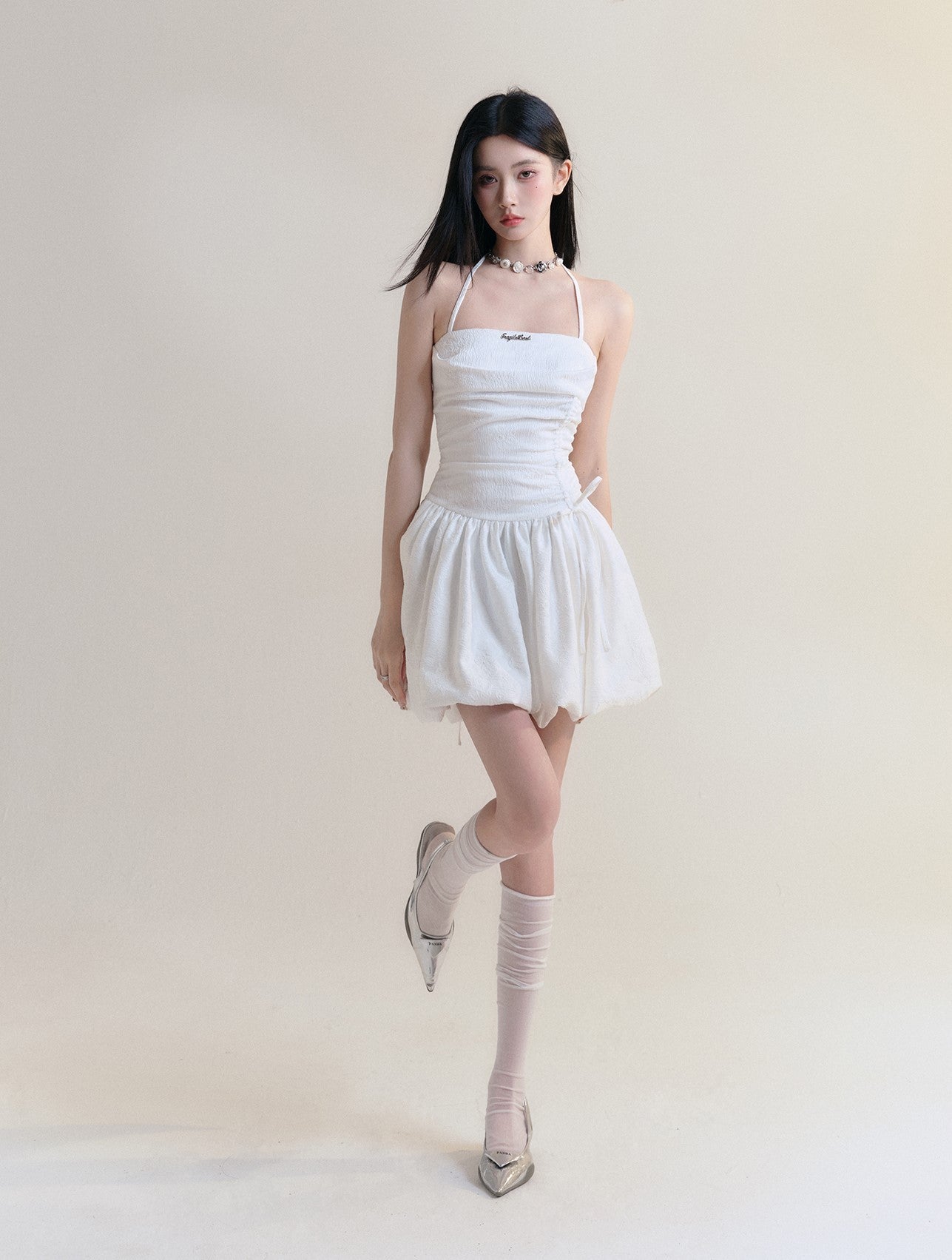 Moonlight Halter Neck Suspender Ballet Dress FRA0183