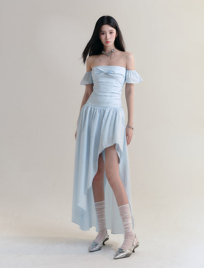 Cinderella Atmosphere One-shoulder Long Seaside Dress FRA0182