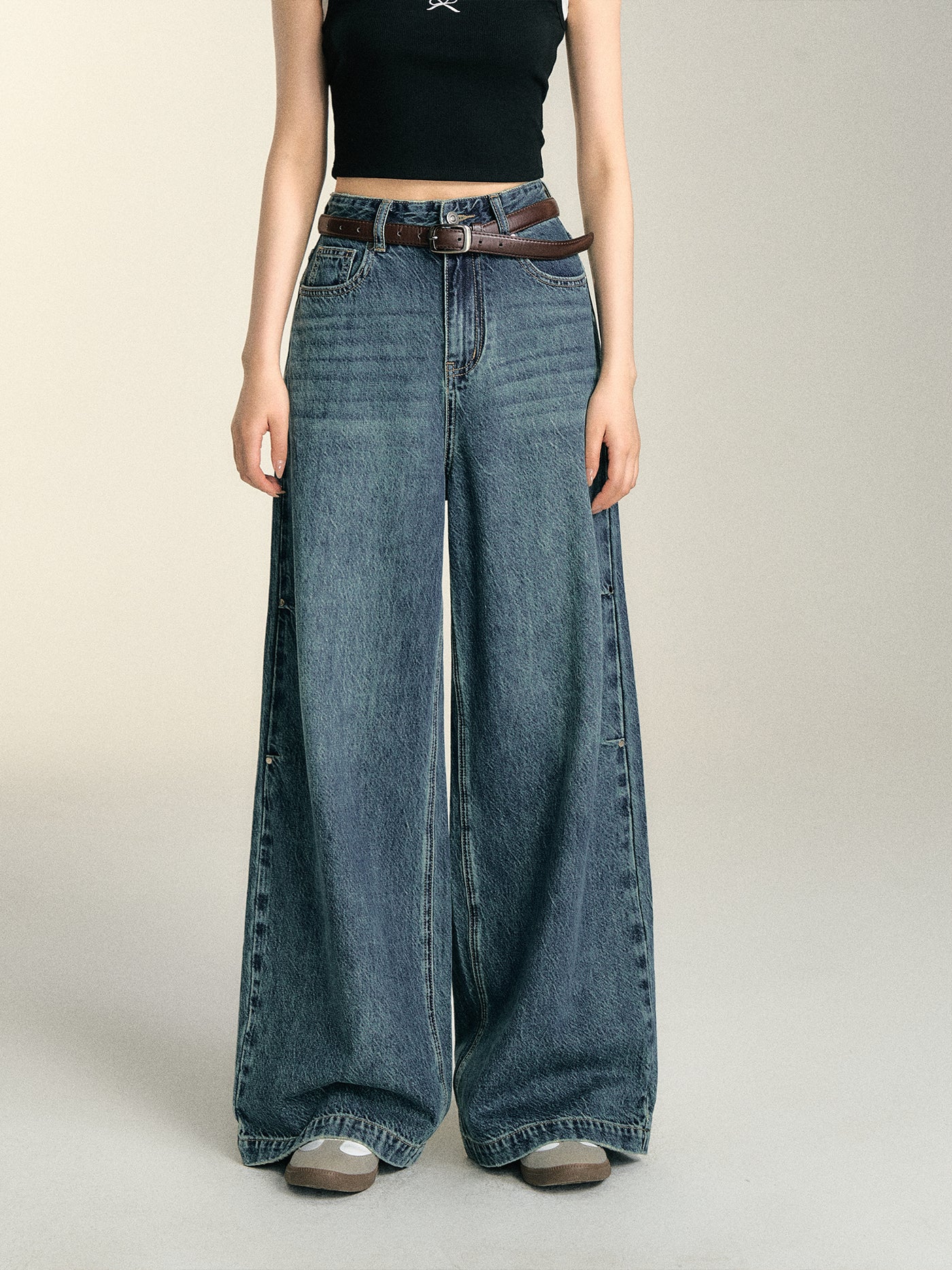 Punk Vintage Straight Jeans SOM0071