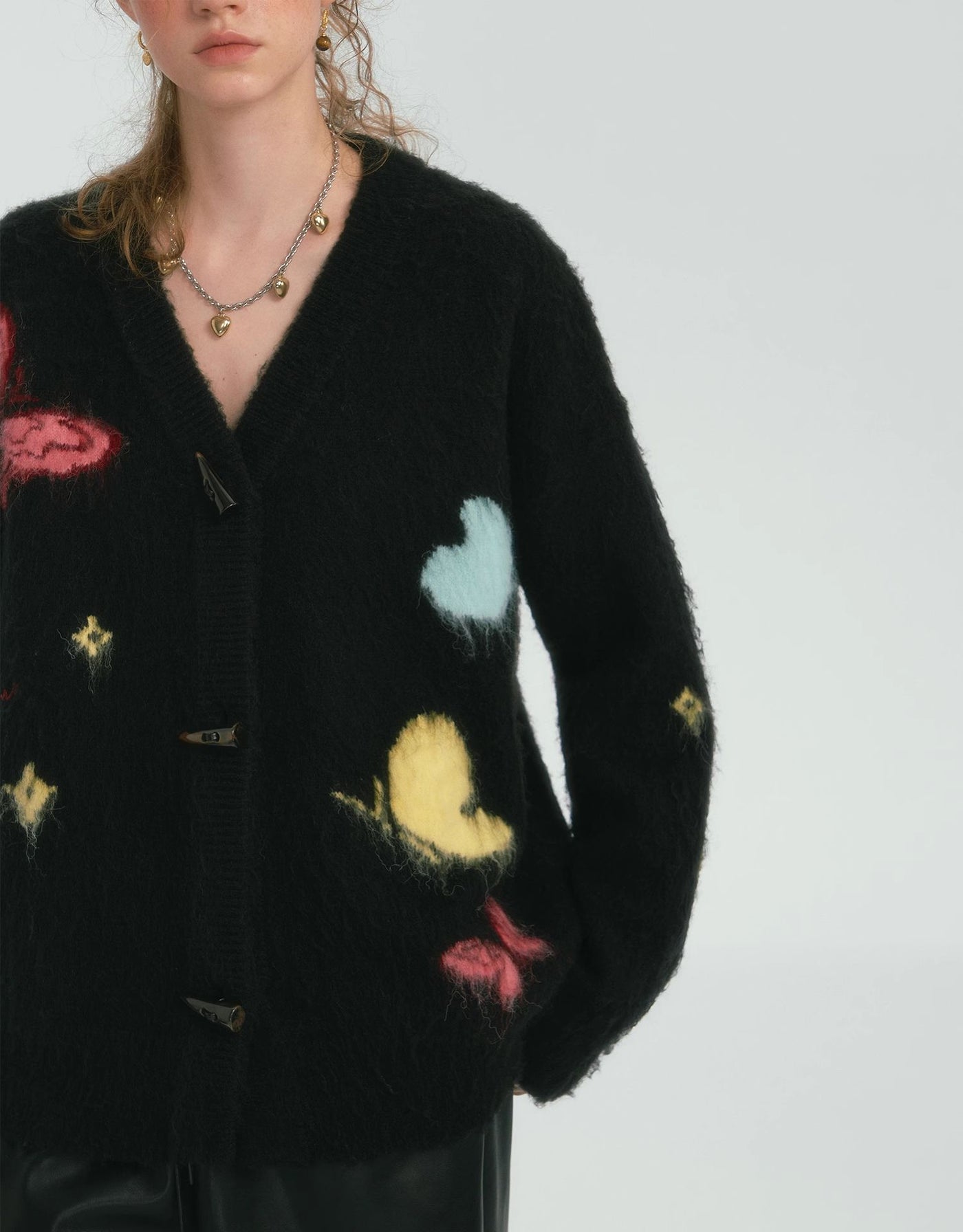 Colorful Brushed Butterfly Knit Cardigan SOM0127