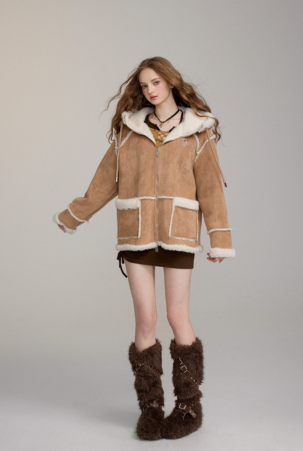 Imitation Fur Thick Warm Coat VIA0221