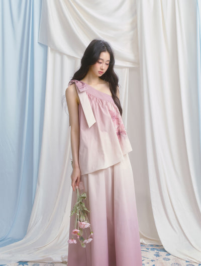 Camellia Gradient Niche Dress SAL0140