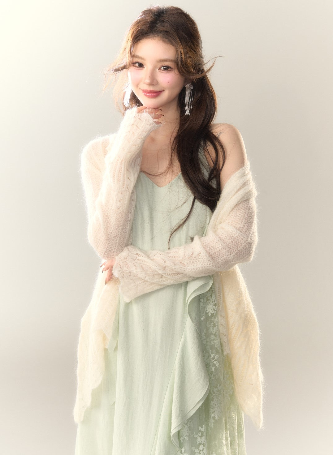 Seaside Lace Splicing Dress BBB0151