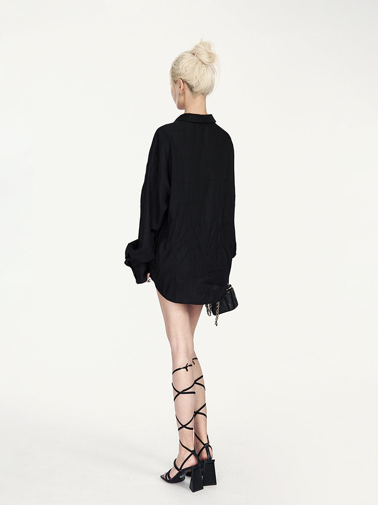 Lazy Tie Long Sleeve Shirt/Skirt VOC0365