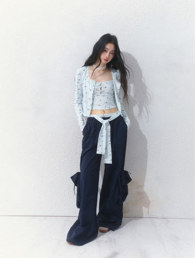 Loose Pocket Wide Leg Pants SAL0137