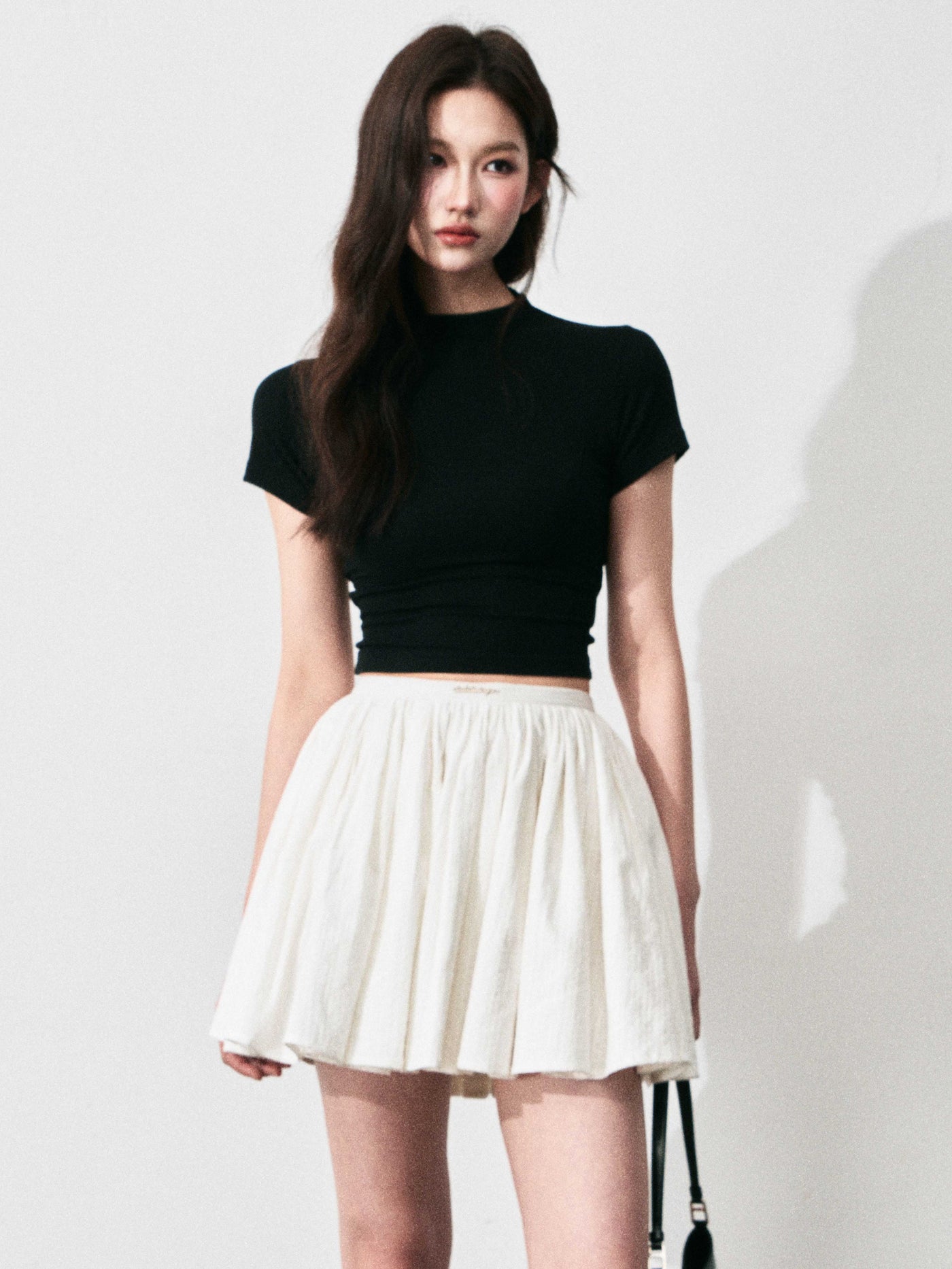 Cotton Jacquard Puffy Skirt LUL0131