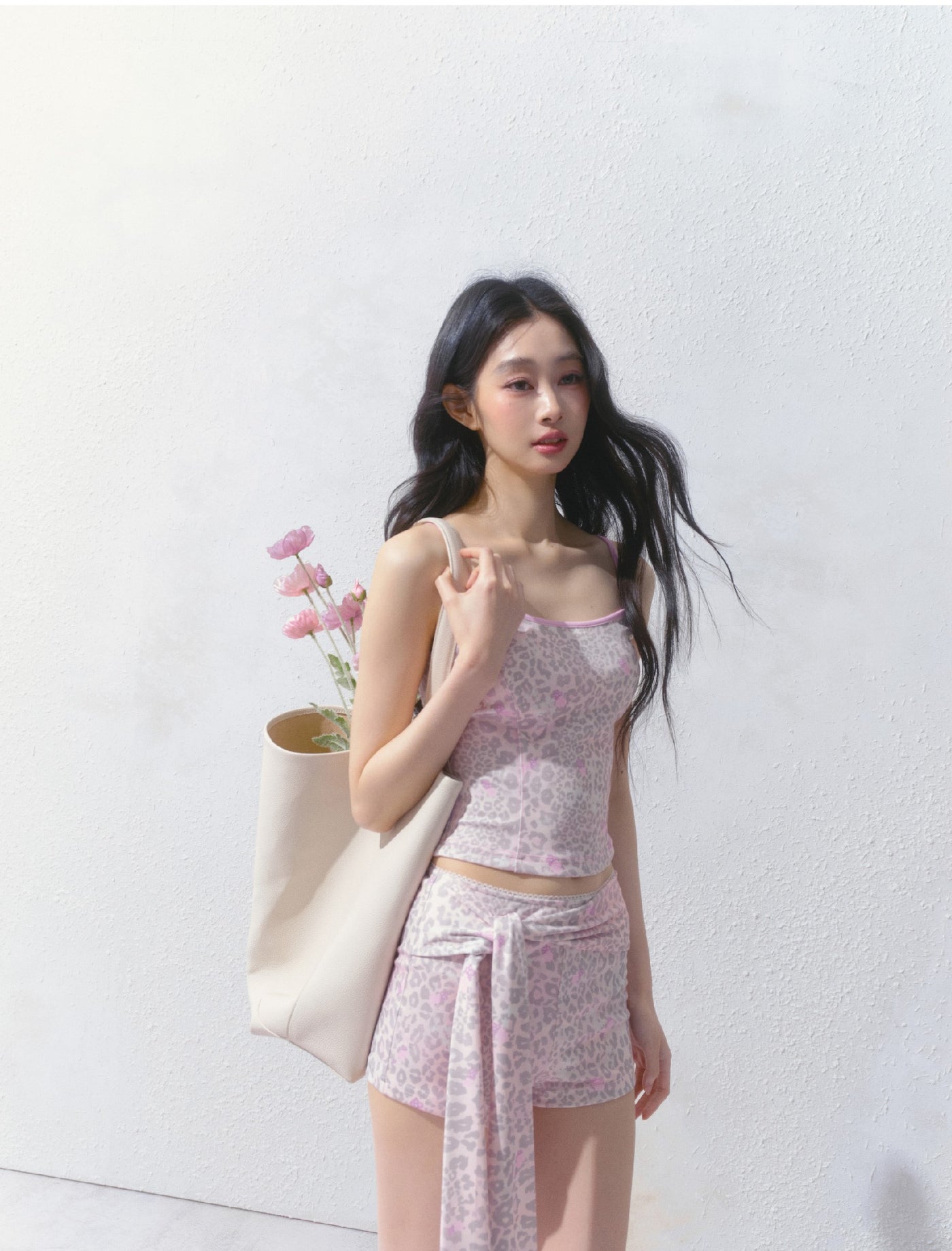 Pink Leopard Camisole/Shorts SAL0144