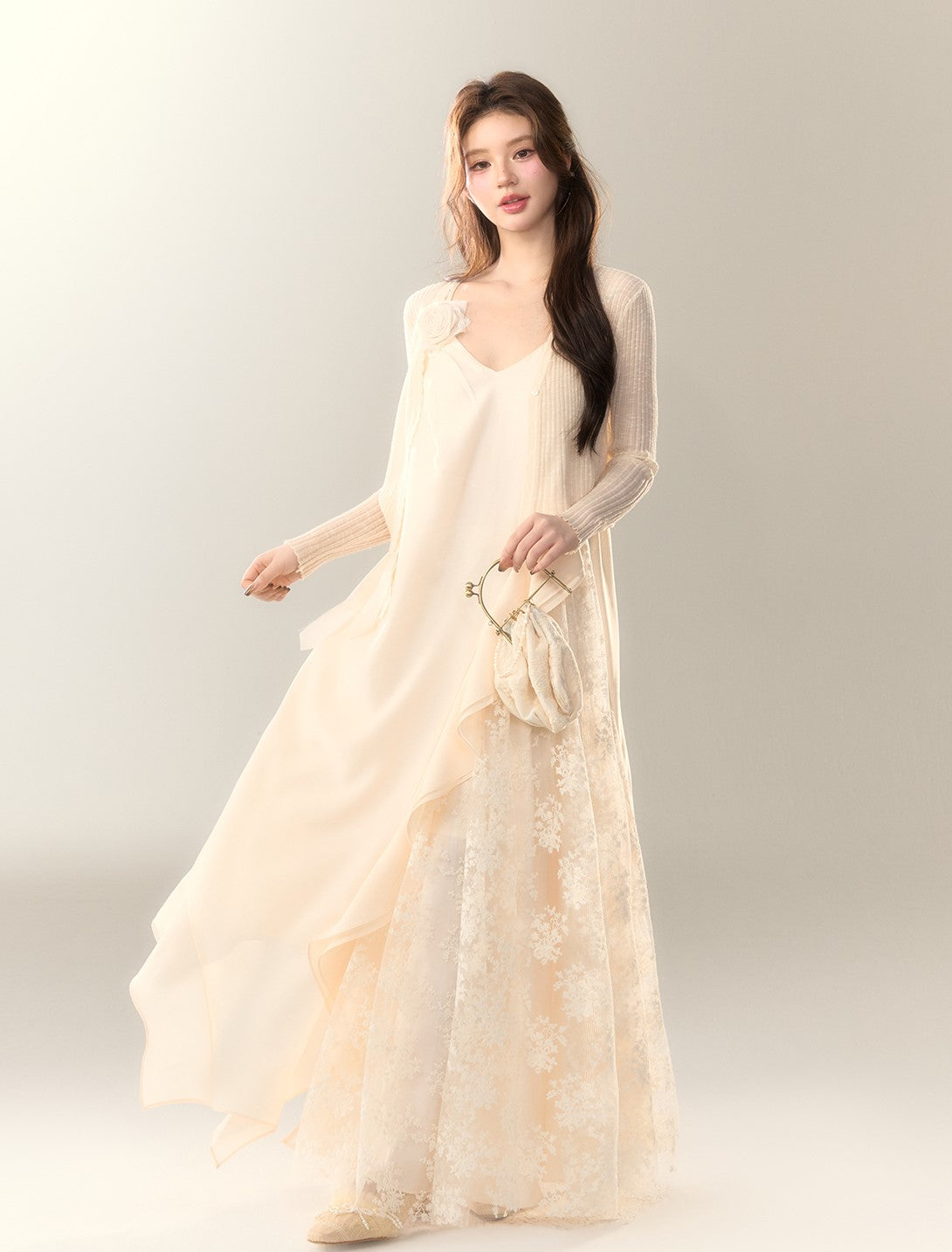 Seaside Lace Splicing Dress BBB0151