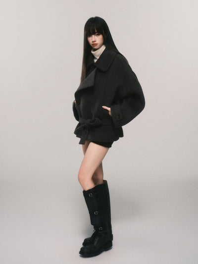 Lazy Silhouette Short Wool Coat LUL0114