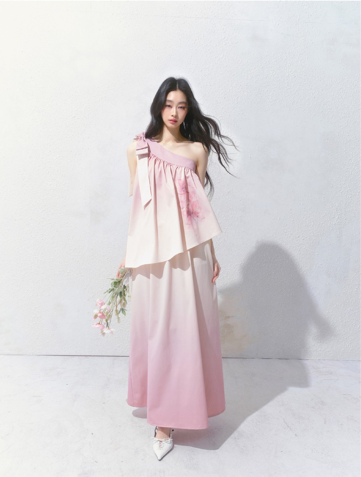 Camellia Gradient Niche Dress SAL0140