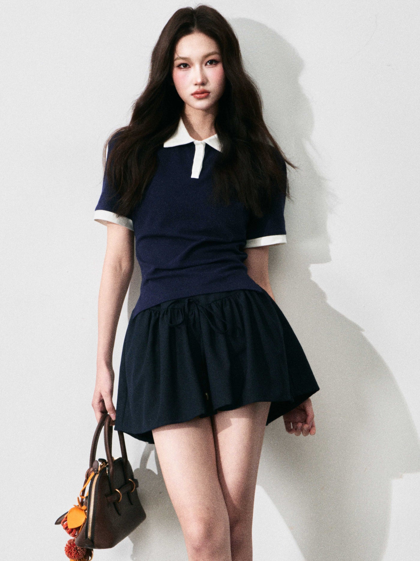 Drawstring Puffy Skirt LUL0130