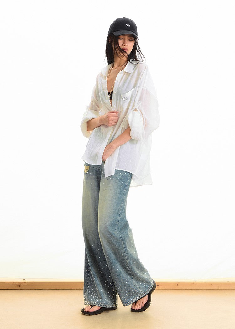 Natural Casual Loose Thin Shirt NOT0292