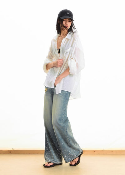 Natural Casual Loose Thin Shirt NOT0292