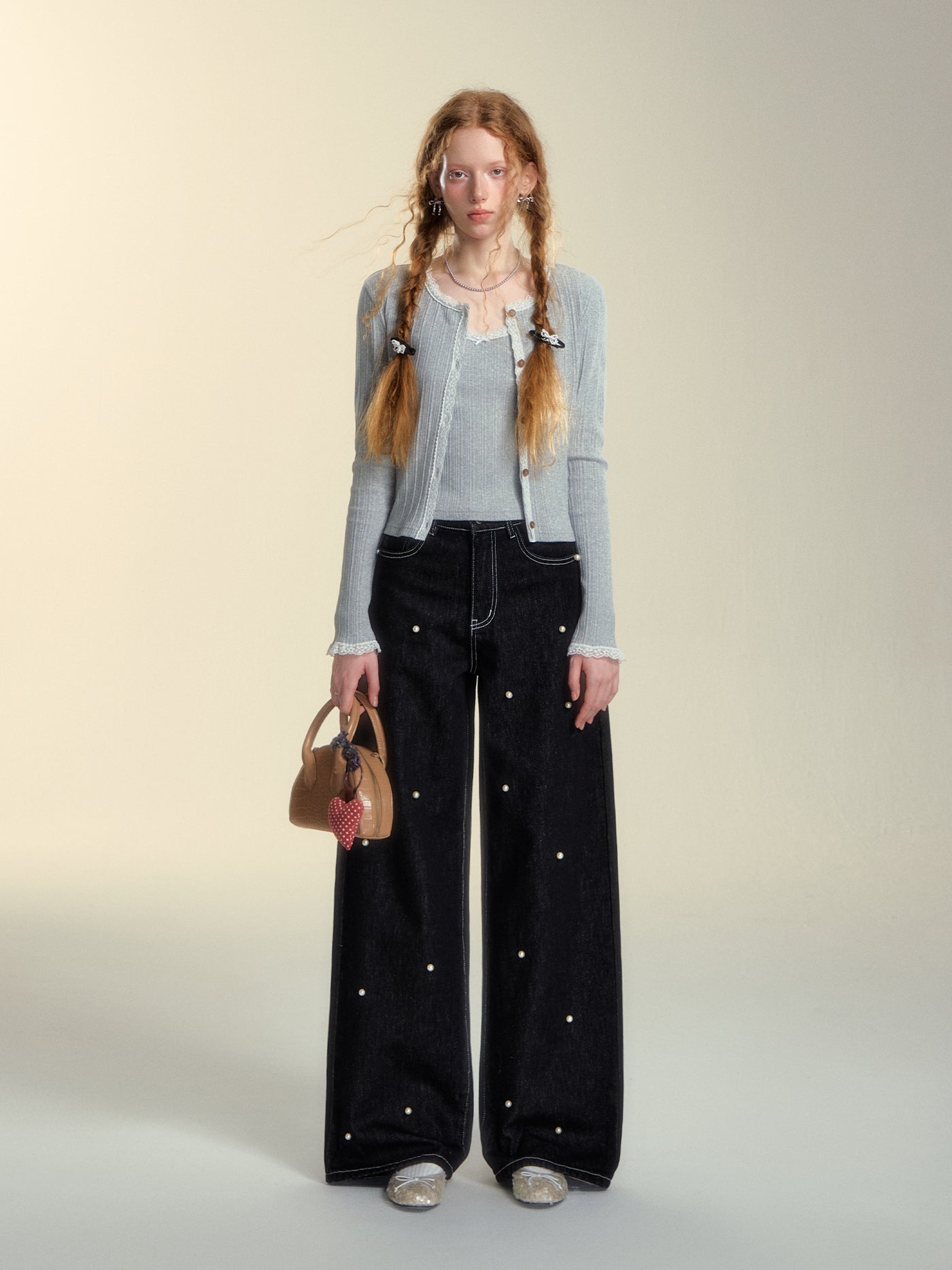 Pearl Decorated Jeans SOM0152