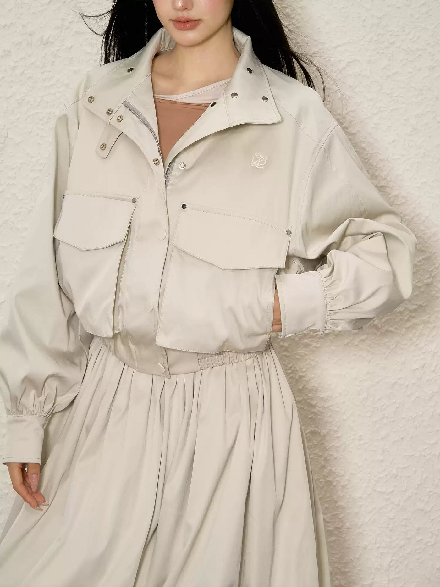 Large Pocket Jacket/Pleated Tutu Skirt AGM0106