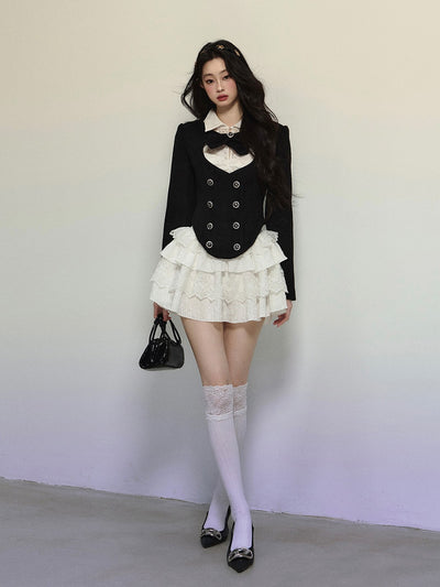 French Luxurious Style Jacket/Lace Dress DIA0305