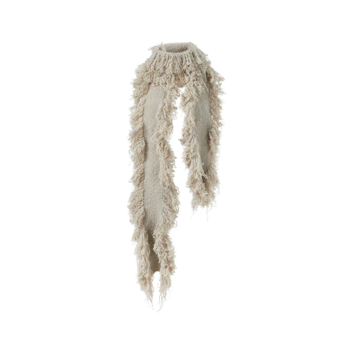 Soft and fashionable long tassel scarf CES0001