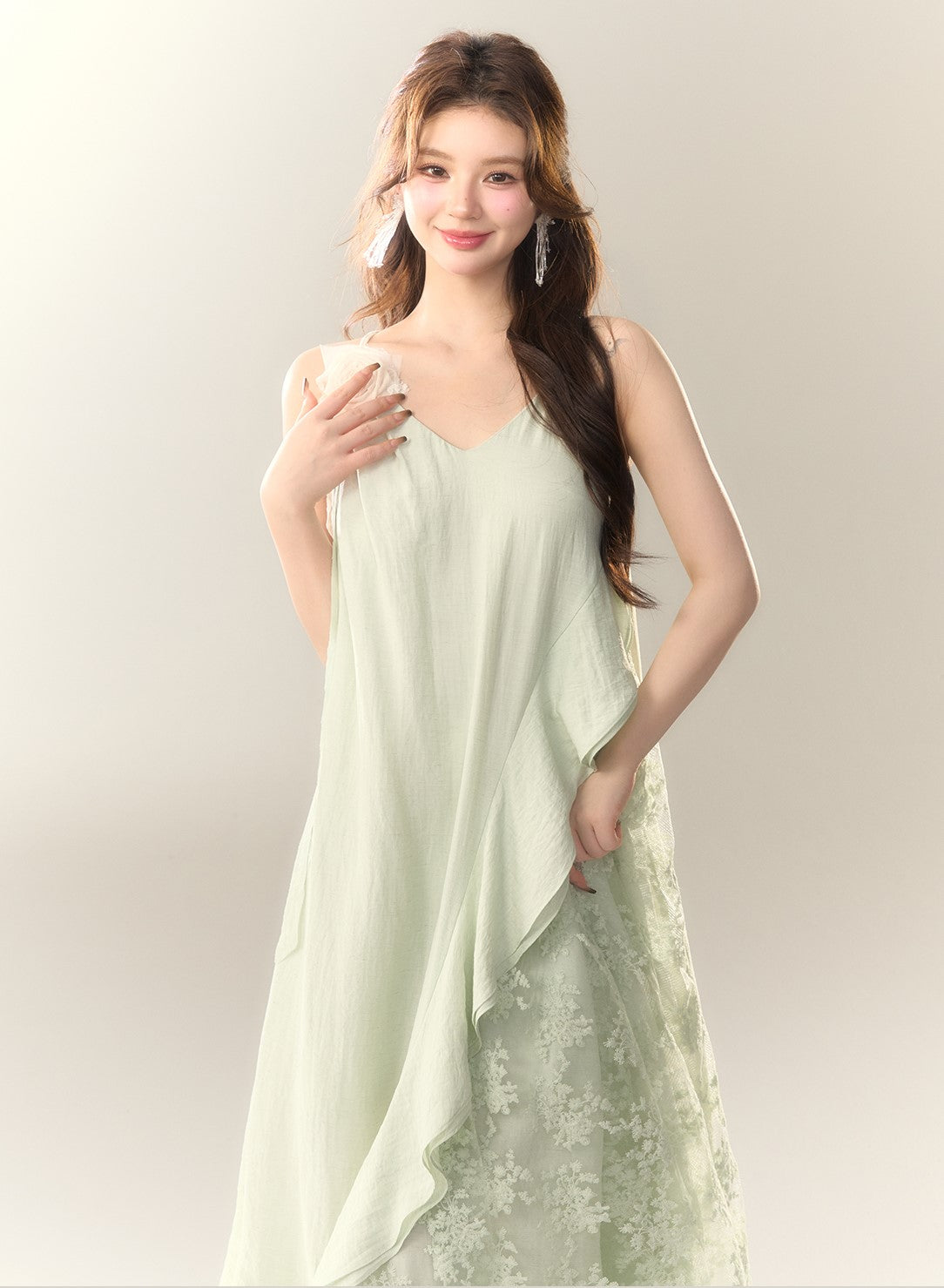 Seaside Lace Splicing Dress BBB0151