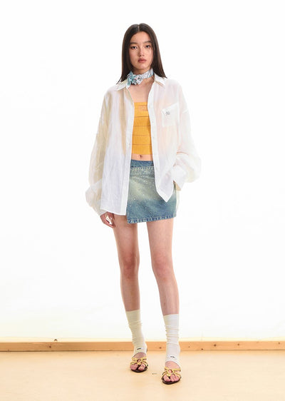 Natural Casual Loose Thin Shirt NOT0292