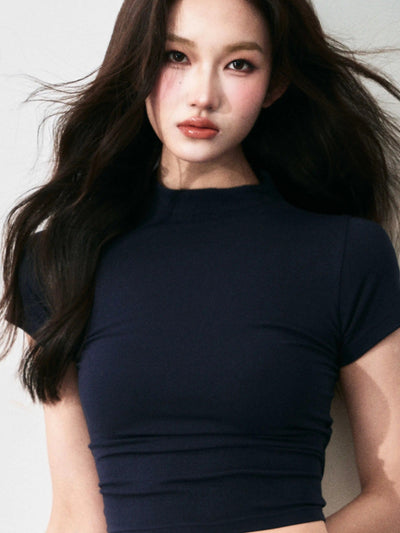 Twisted Hollow Back T-shirt LUL0127
