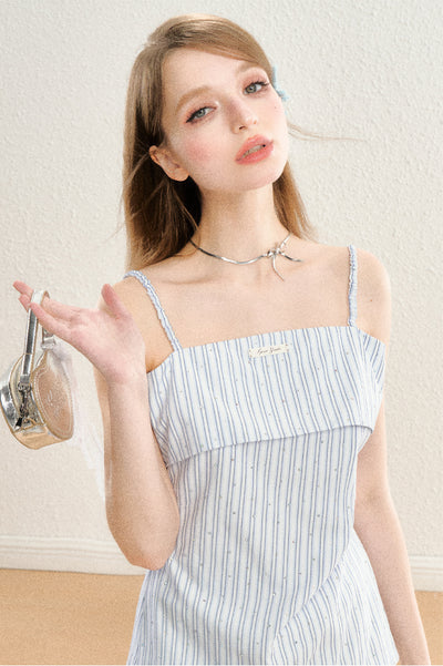 Stone Stitch Stripe Camisole Top SPE0059