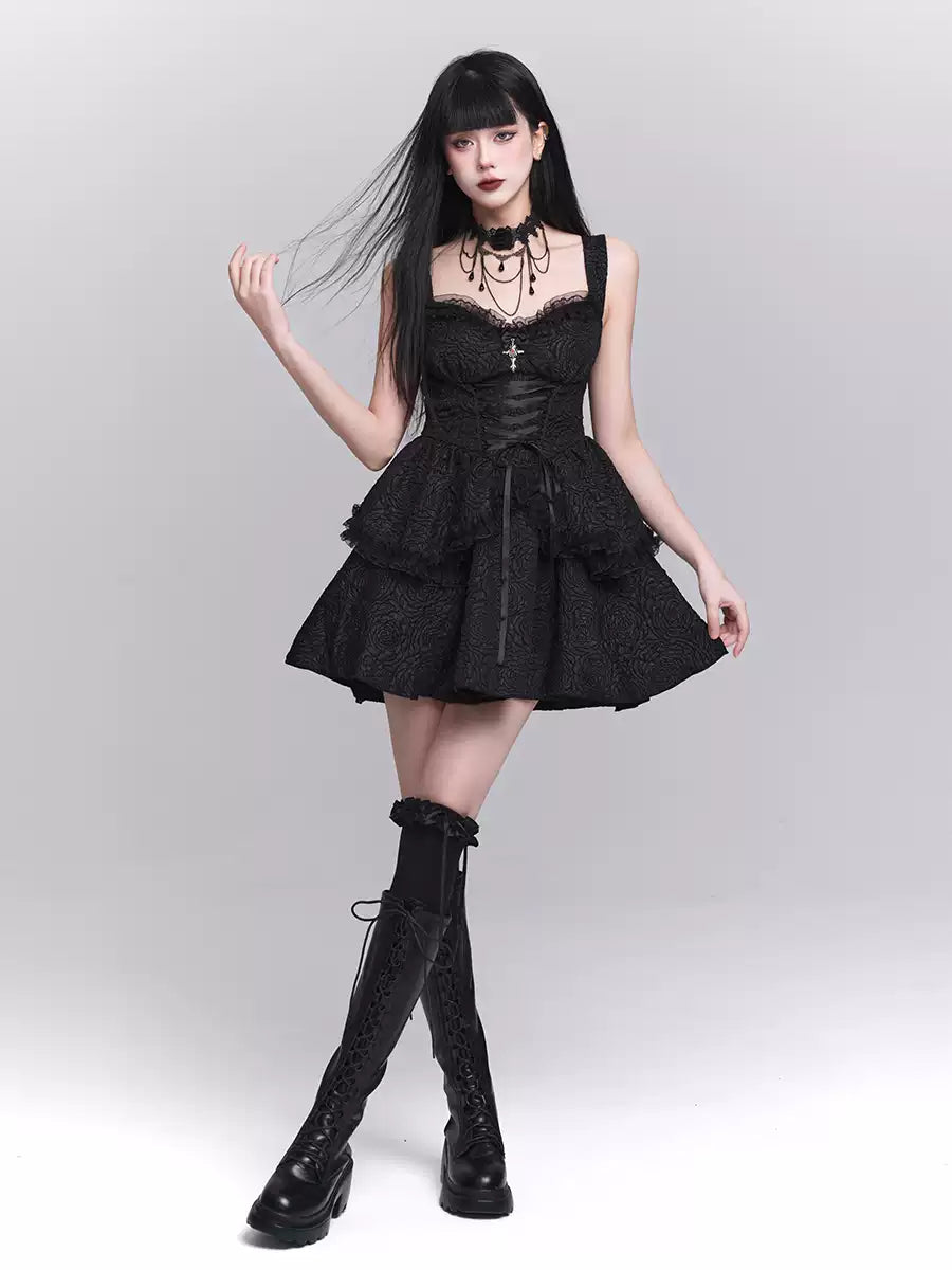 Gothic Style Suspender Dress/Waistcoat LAD0155