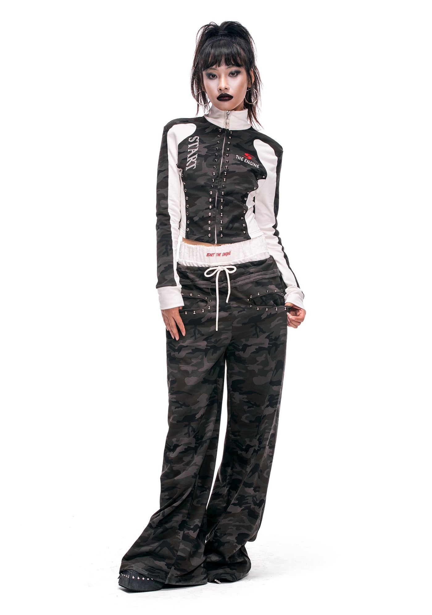 Half-high Collar Camouflage Jacket/Skirt/Pants STA0017