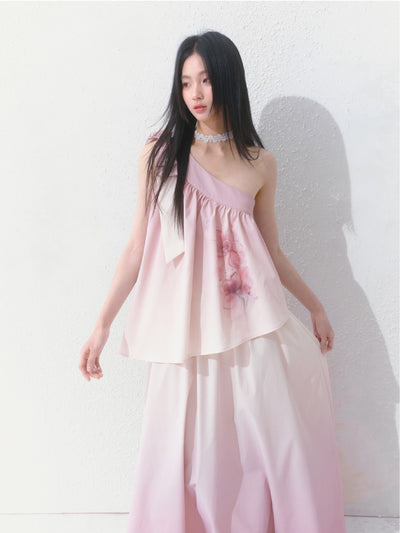 Camellia Gradient Niche Dress SAL0140
