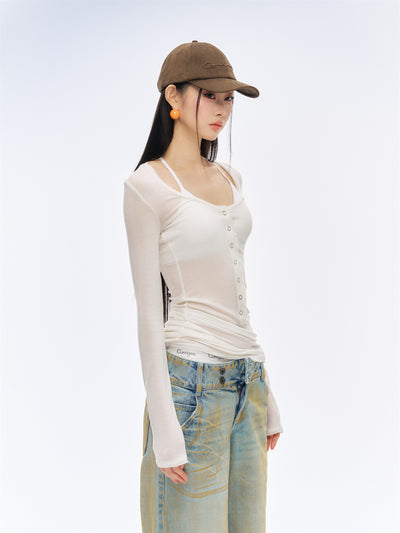 Slim Breathable Basic T-shirt CUR0198