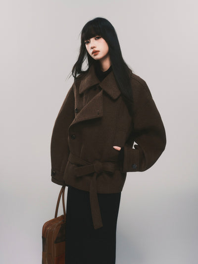 Lazy Silhouette Short Wool Coat LUL0114