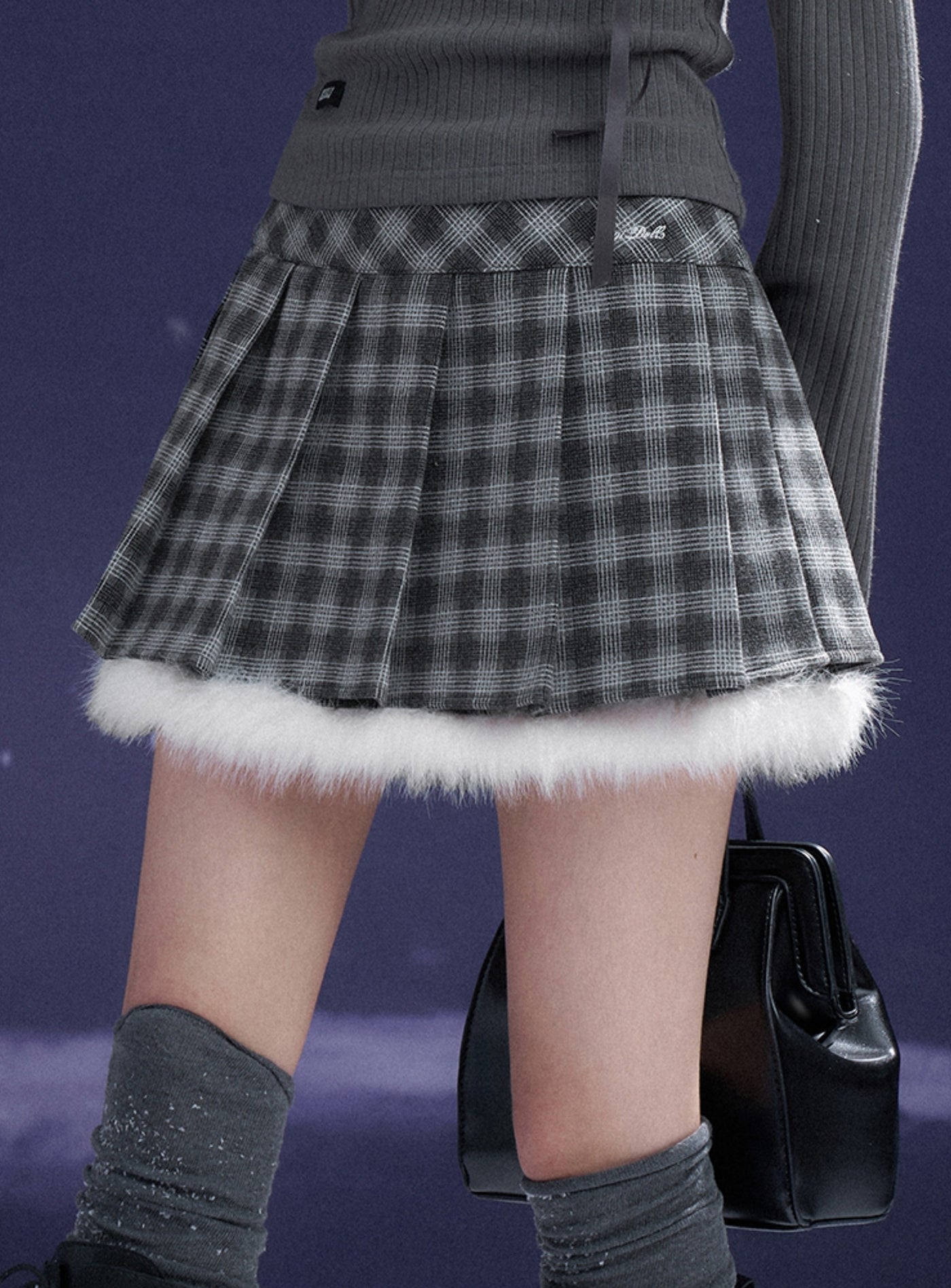 Romantic Plaid Short Skirt SAG0215