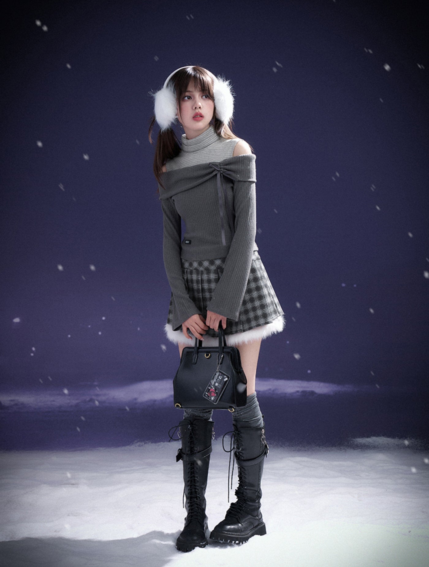 Romantic Plaid Short Skirt SAG0215