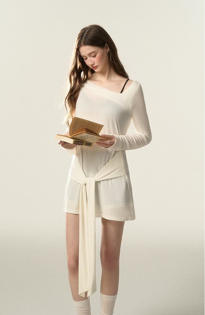 Lazy Style One Shoulder T-shirt AFF0041
