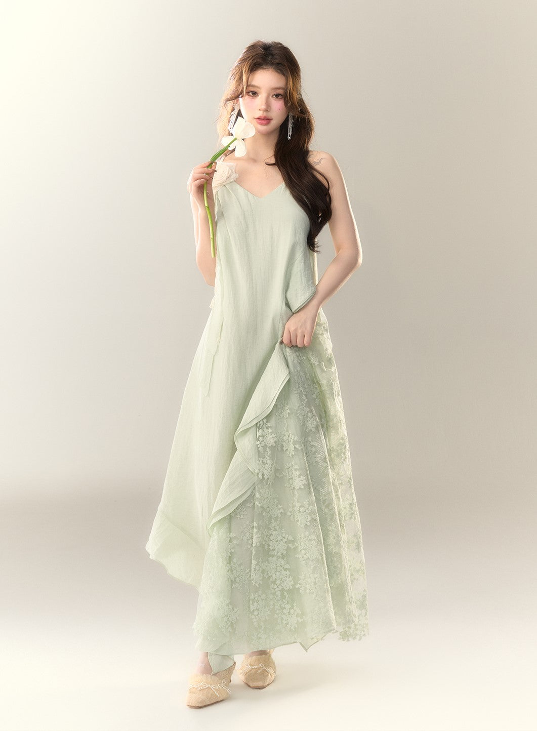Seaside Lace Splicing Dress BBB0151
