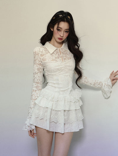 French Luxurious Style Jacket/Lace Dress DIA0305