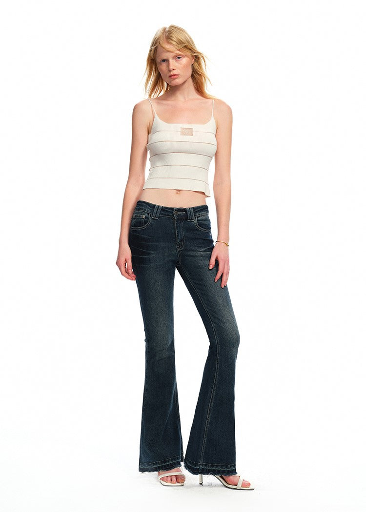 Beaded Striped Slim-fit Camisole NOT0286