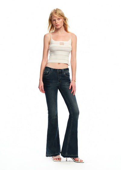 Beaded Striped Slim-fit Camisole NOT0286