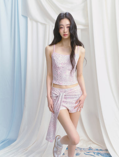 Pink Leopard Camisole/Shorts SAL0144
