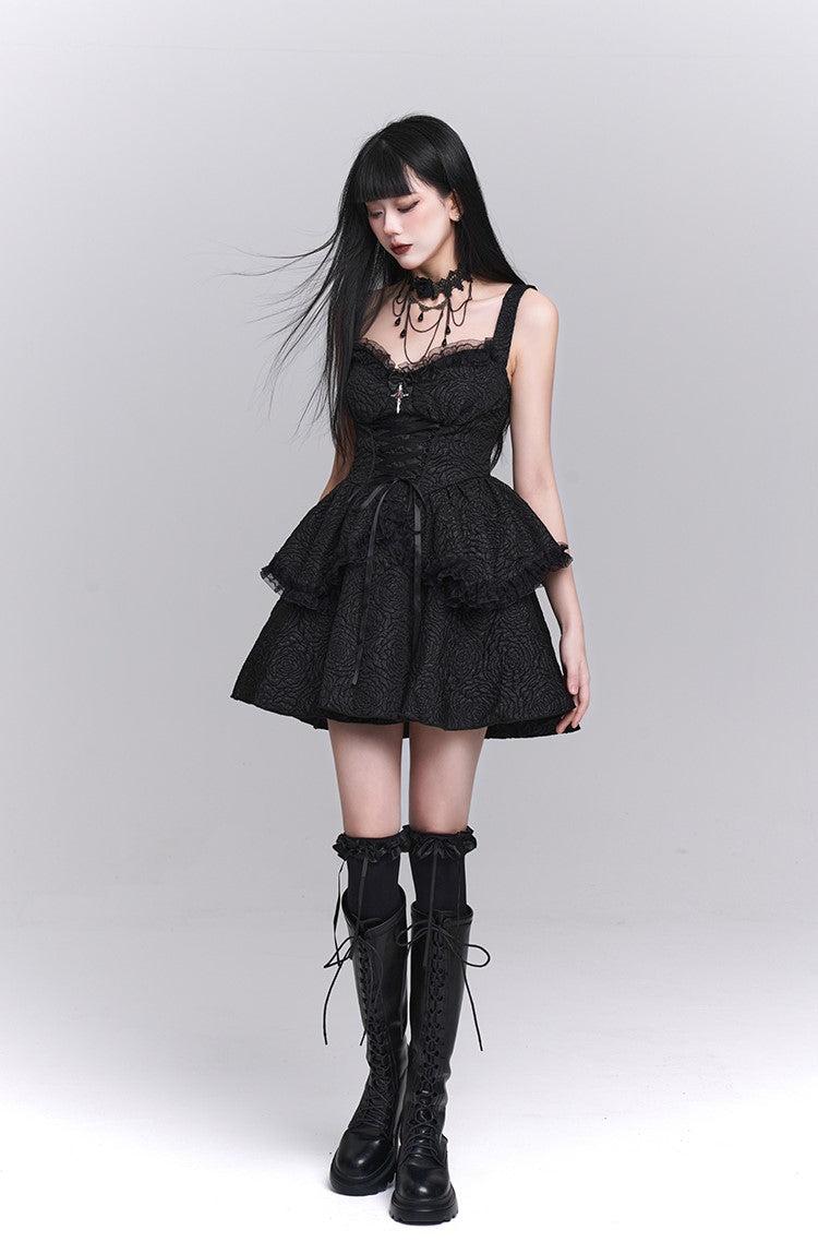 Gothic Style Suspender Dress/Waistcoat LAD0155