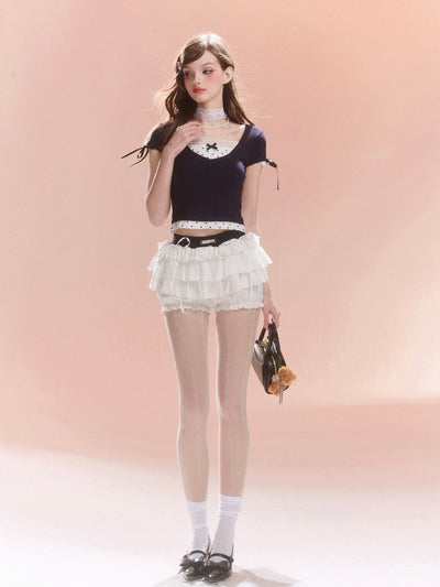 Hip-covering A-Line Slim Cake Skirt DIA0107