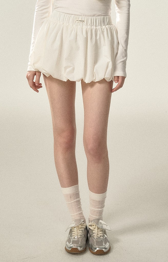 Flower Silhouette Short Skirt AFF0023