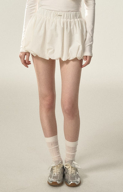Flower Silhouette Short Skirt AFF0023