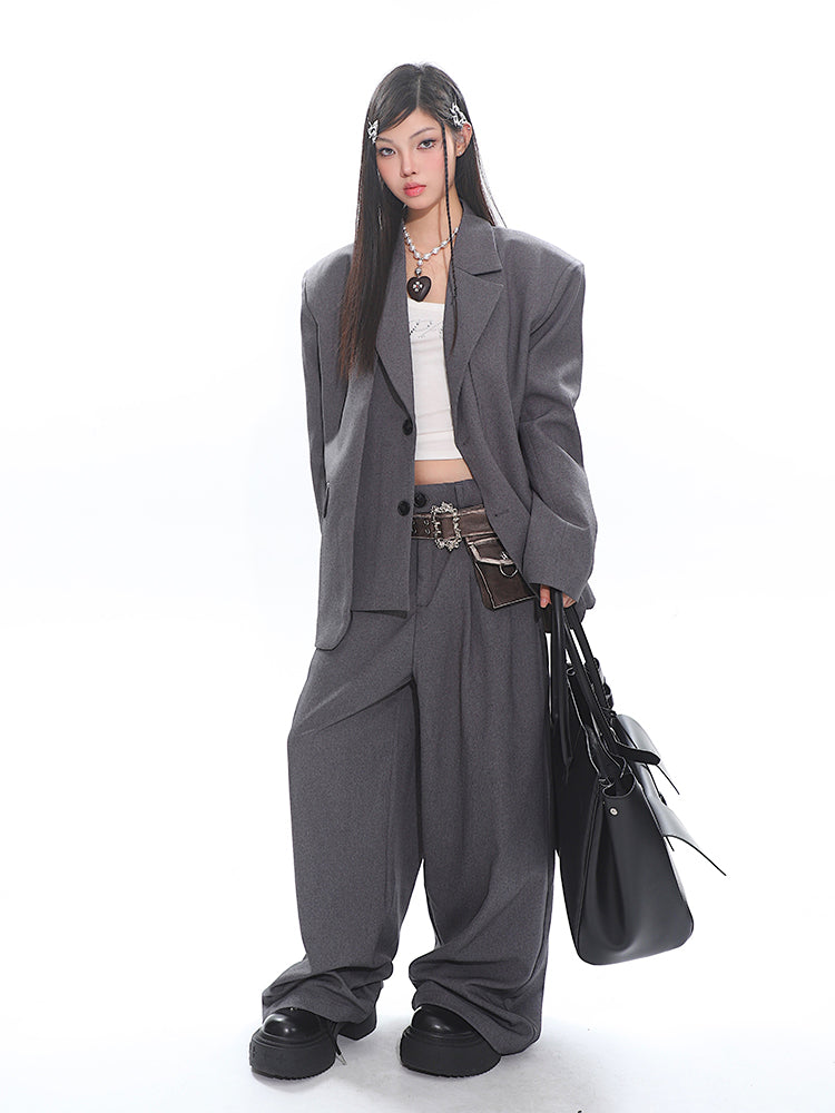 Fake Two-piece Classic Jacket/Pants UNC0234