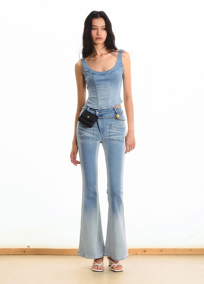 Gradient Tights Flared Jeans NOT0288