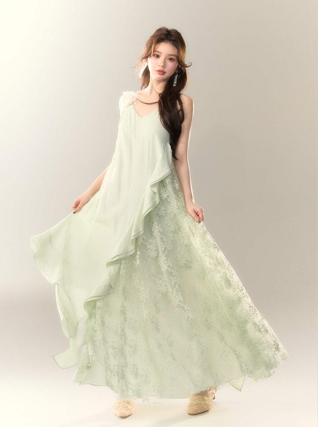 Seaside Lace Splicing Dress BBB0151