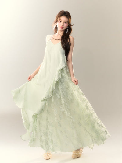 Seaside Lace Splicing Dress BBB0151